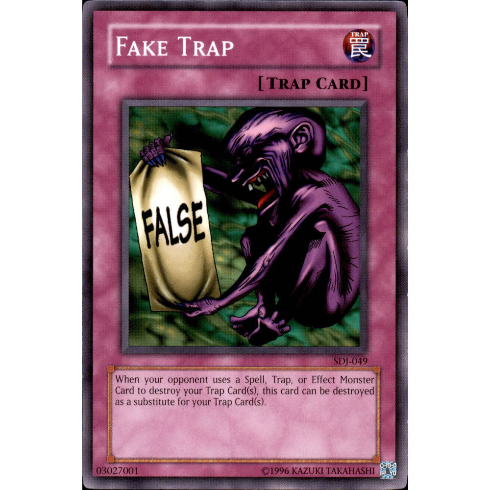 Fake Trap SDJ-049 Yu-Gi-Oh! Card from the Joey Set
