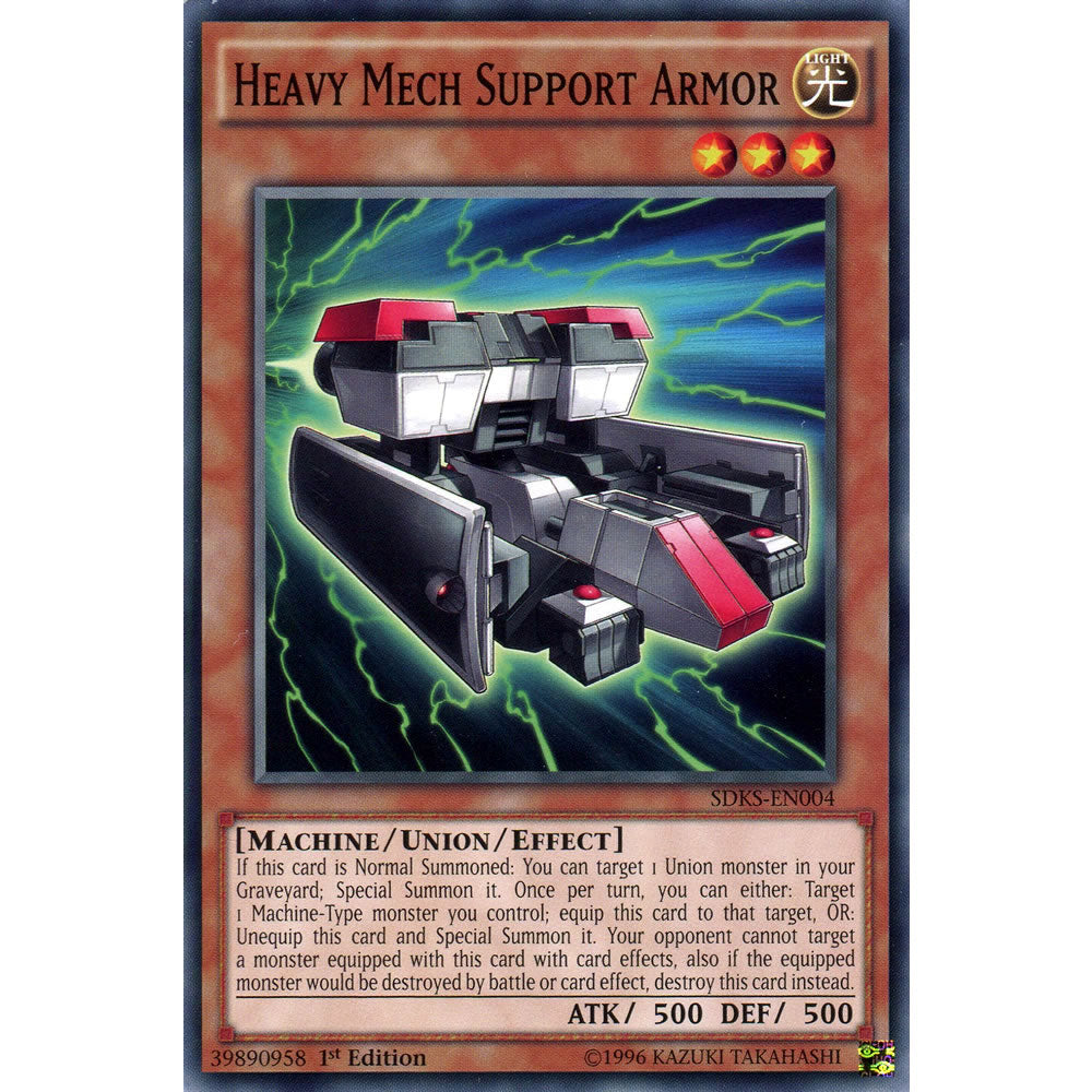 Heavy Mech Support Armor SDKS-EN004 Yu-Gi-Oh! Card from the Seto Kaiba Set