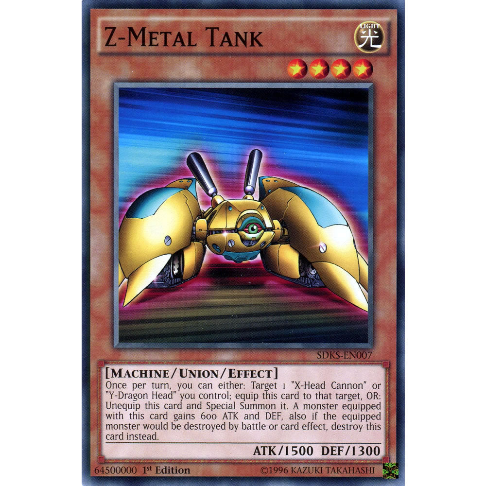 Z-Metal Tank SDKS-EN007 Yu-Gi-Oh! Card from the Seto Kaiba Set