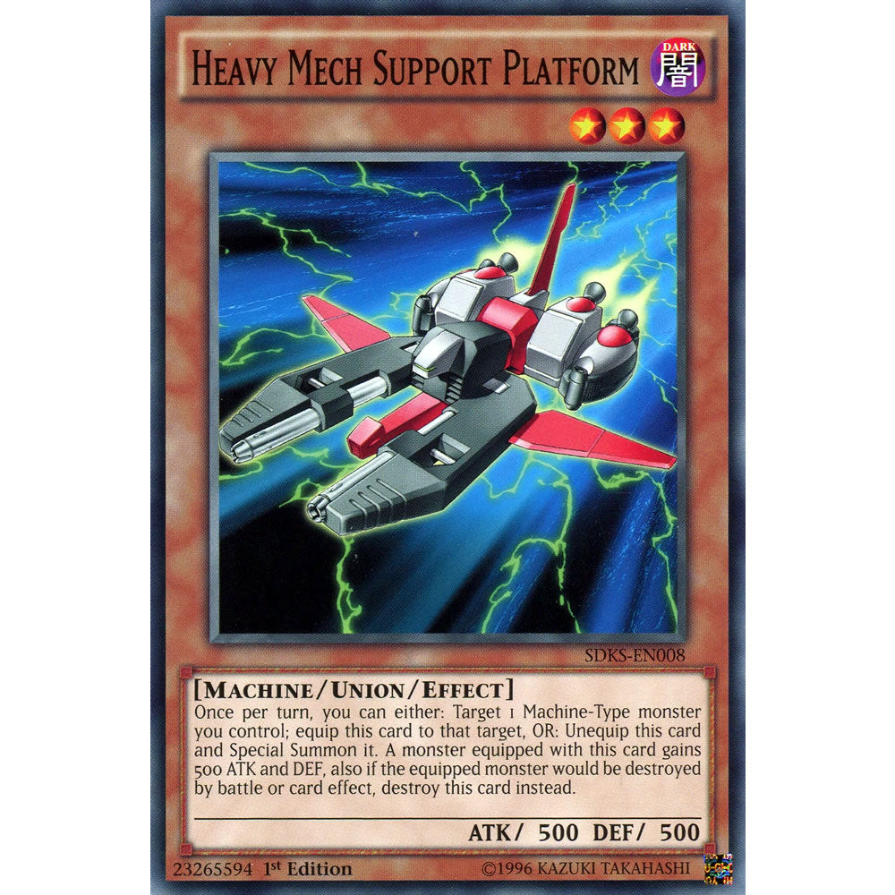 Heavy Mech Support Platform SDKS-EN008 Yu-Gi-Oh! Card from the Seto Kaiba Set