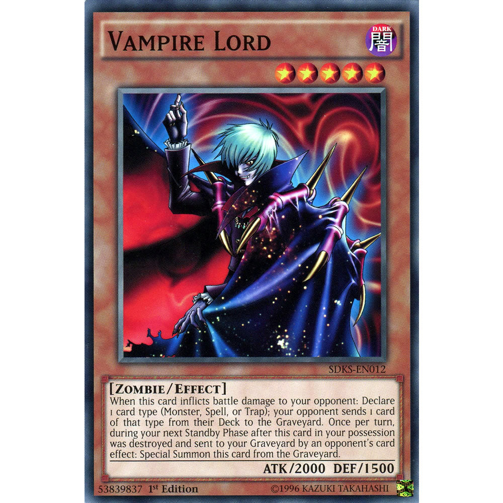Vampire Lord SDKS-EN012 Yu-Gi-Oh! Card from the Seto Kaiba Set