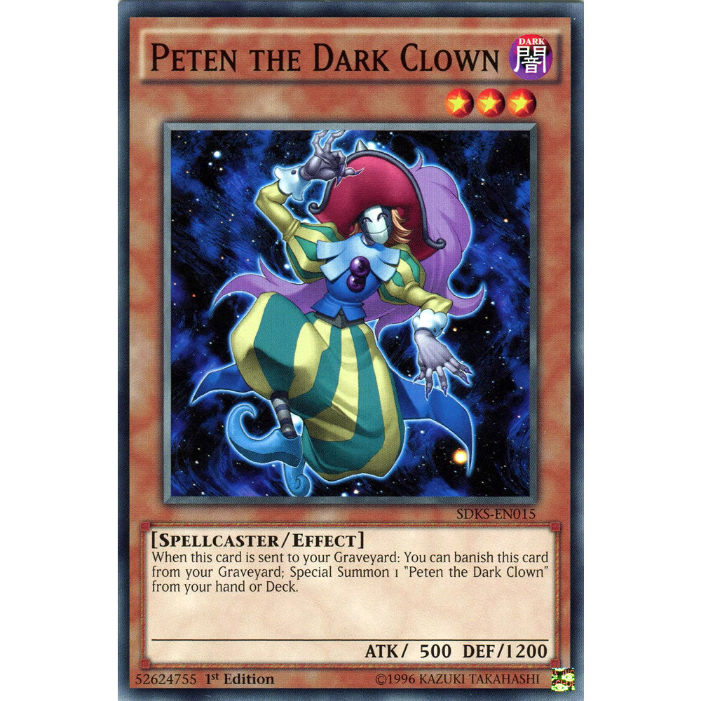 Peten the Dark Clown SDKS-EN015 Yu-Gi-Oh! Card from the Seto Kaiba Set