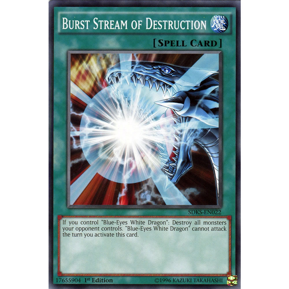 Burst Stream of Destruction SDKS-EN022 Yu-Gi-Oh! Card from the Seto Kaiba Set