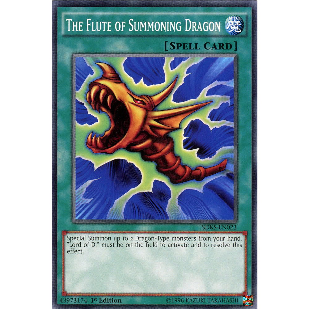 The Flute of Summoning Dragon SDKS-EN023 Yu-Gi-Oh! Card from the Seto Kaiba Set