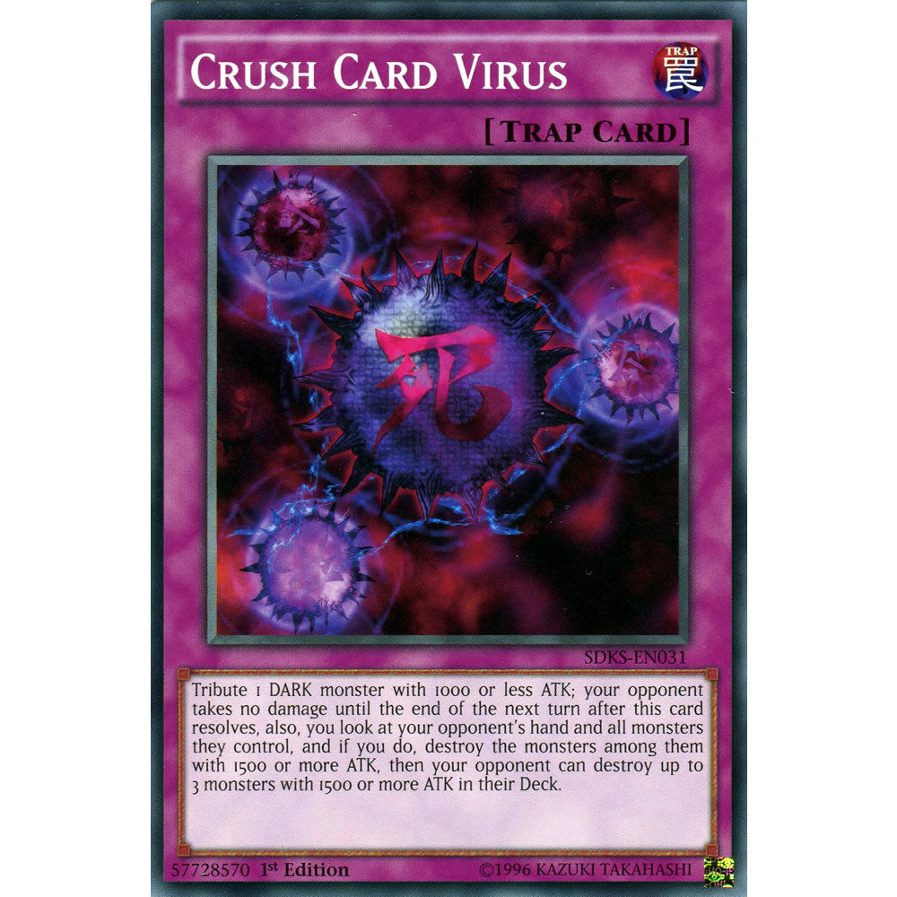 Crush Card Virus SDKS-EN031 Yu-Gi-Oh! Card from the Seto Kaiba Set