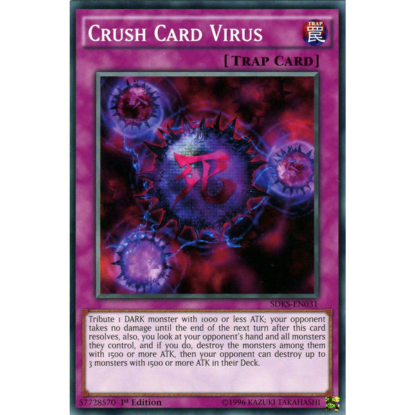Crush Card Virus SDKS-EN031 Yu-Gi-Oh! Card
