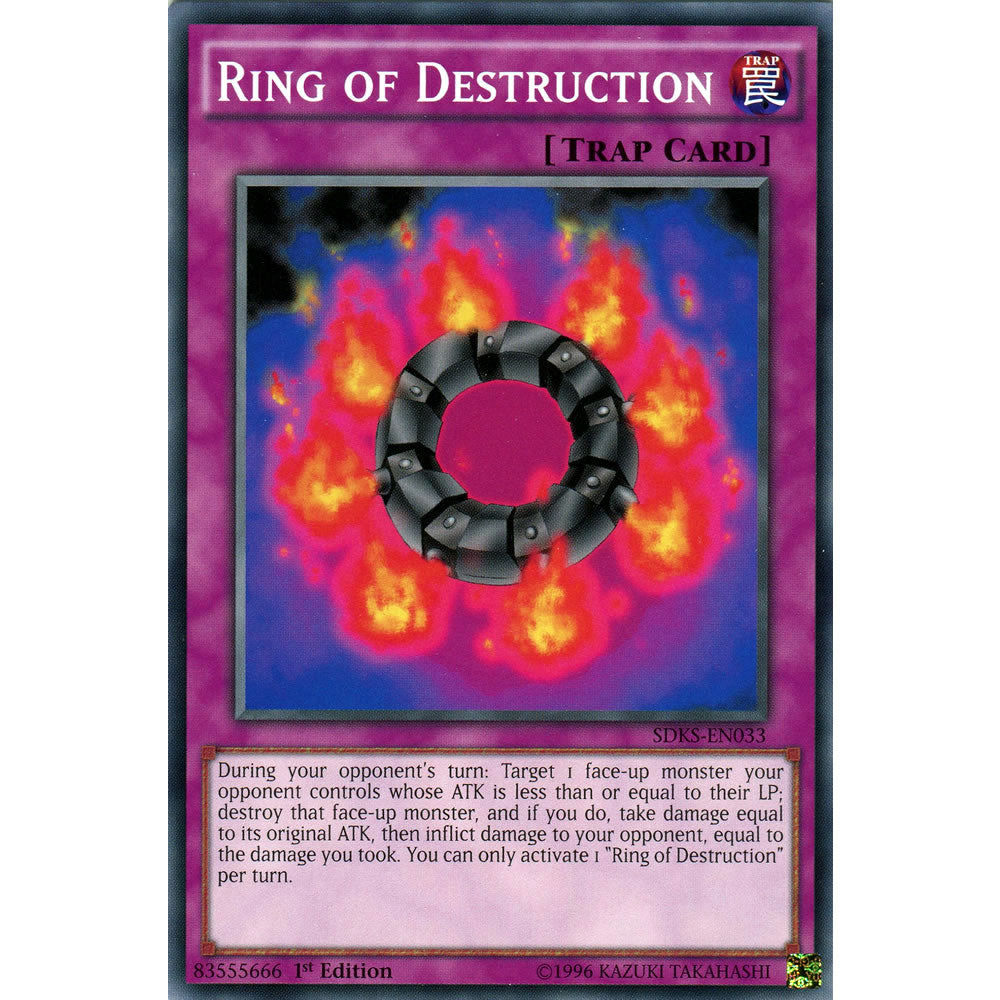 Ring of Destruction SDKS-EN033 Yu-Gi-Oh! Card from the Seto Kaiba Set