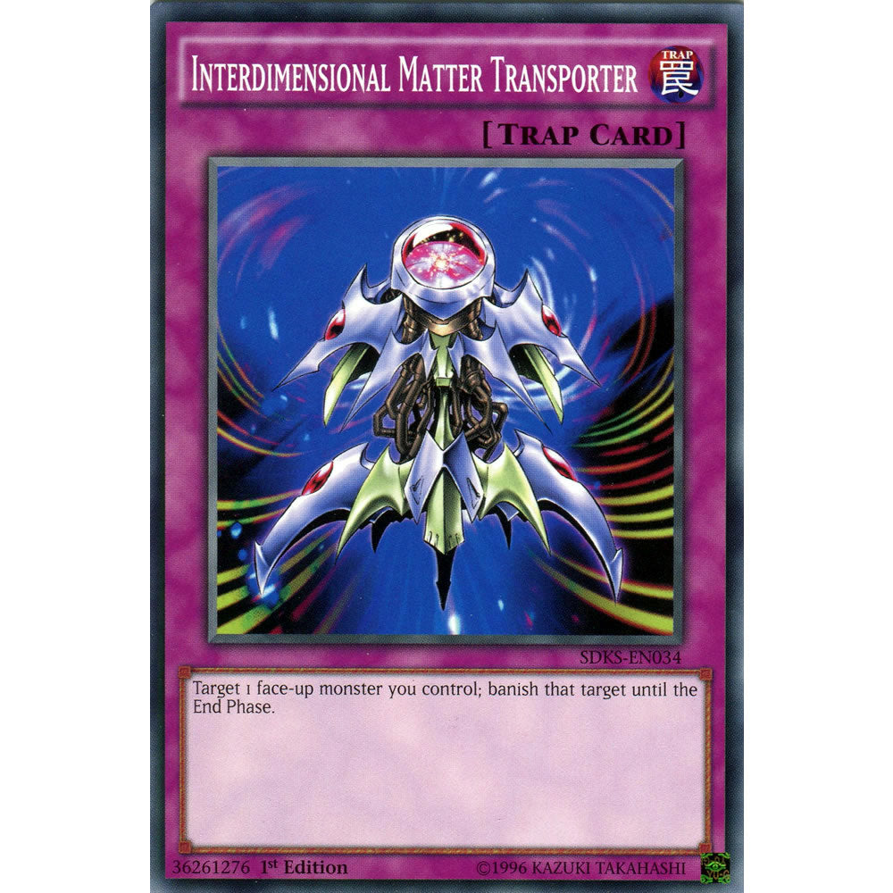 Interdimensional Matter Transporter SDKS-EN034 Yu-Gi-Oh! Card from the Seto Kaiba Set