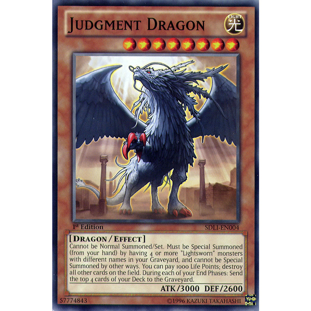 Judgment Dragon SDLI-EN004 Yu-Gi-Oh! Card from the Realm of Light Set