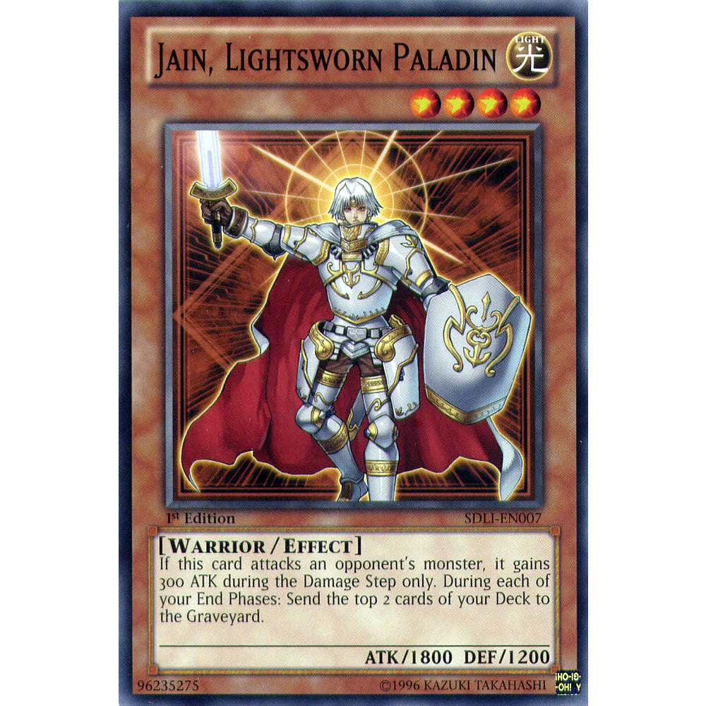 Jain, Lightsworn Paladin SDLI-EN007 Yu-Gi-Oh! Card from the Realm of Light Set