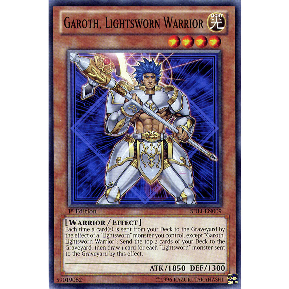 Garoth, Lightsworn Warrior SDLI-EN009 Yu-Gi-Oh! Card from the Realm of Light Set