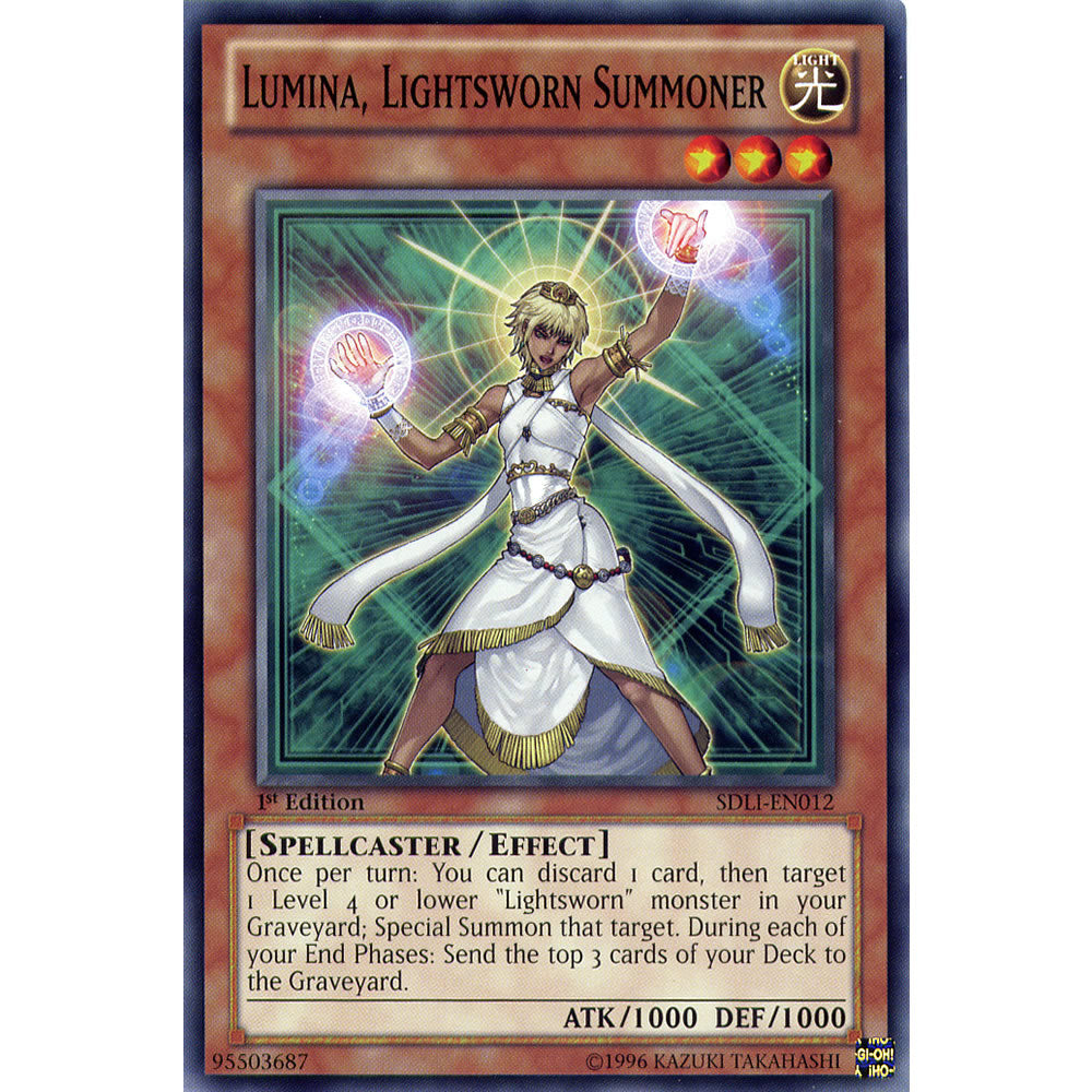 Lumina, Lightsworn Summoner SDLI-EN012 Yu-Gi-Oh! Card from the Realm of Light Set
