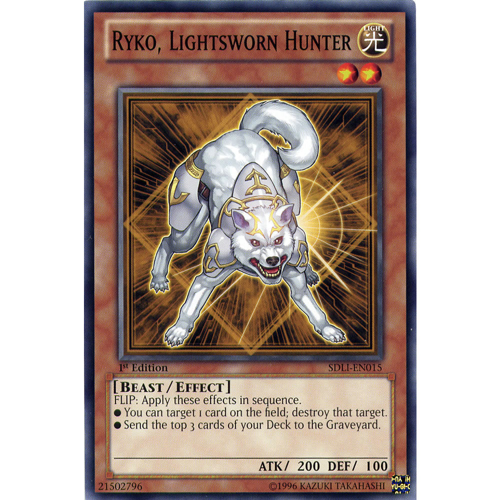 Ryko, Lightsworn Hunter SDLI-EN015 Yu-Gi-Oh! Card from the Realm of Light Set