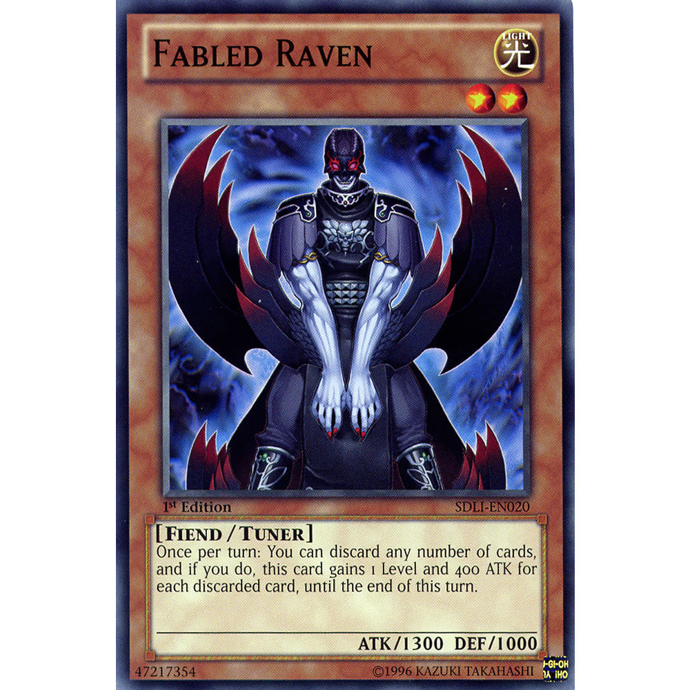Fabled Raven SDLI-EN020 Yu-Gi-Oh! Card from the Realm of Light Set