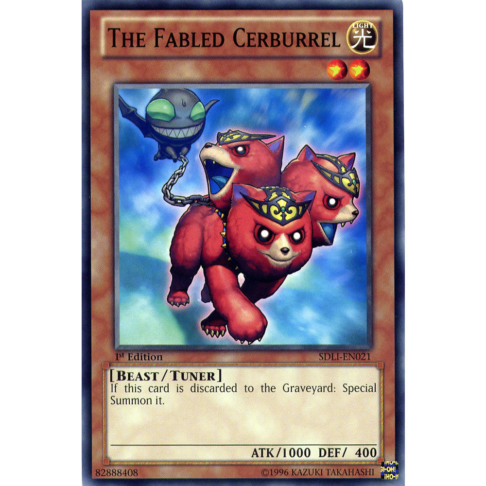 The Fabled Cerburrel SDLI-EN021 Yu-Gi-Oh! Card from the Realm of Light Set