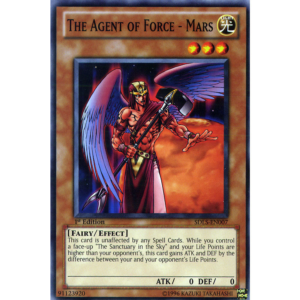 The Agent of Force - Mars SDLS-EN007 Yu-Gi-Oh! Card from the Lost Sanctuary Set