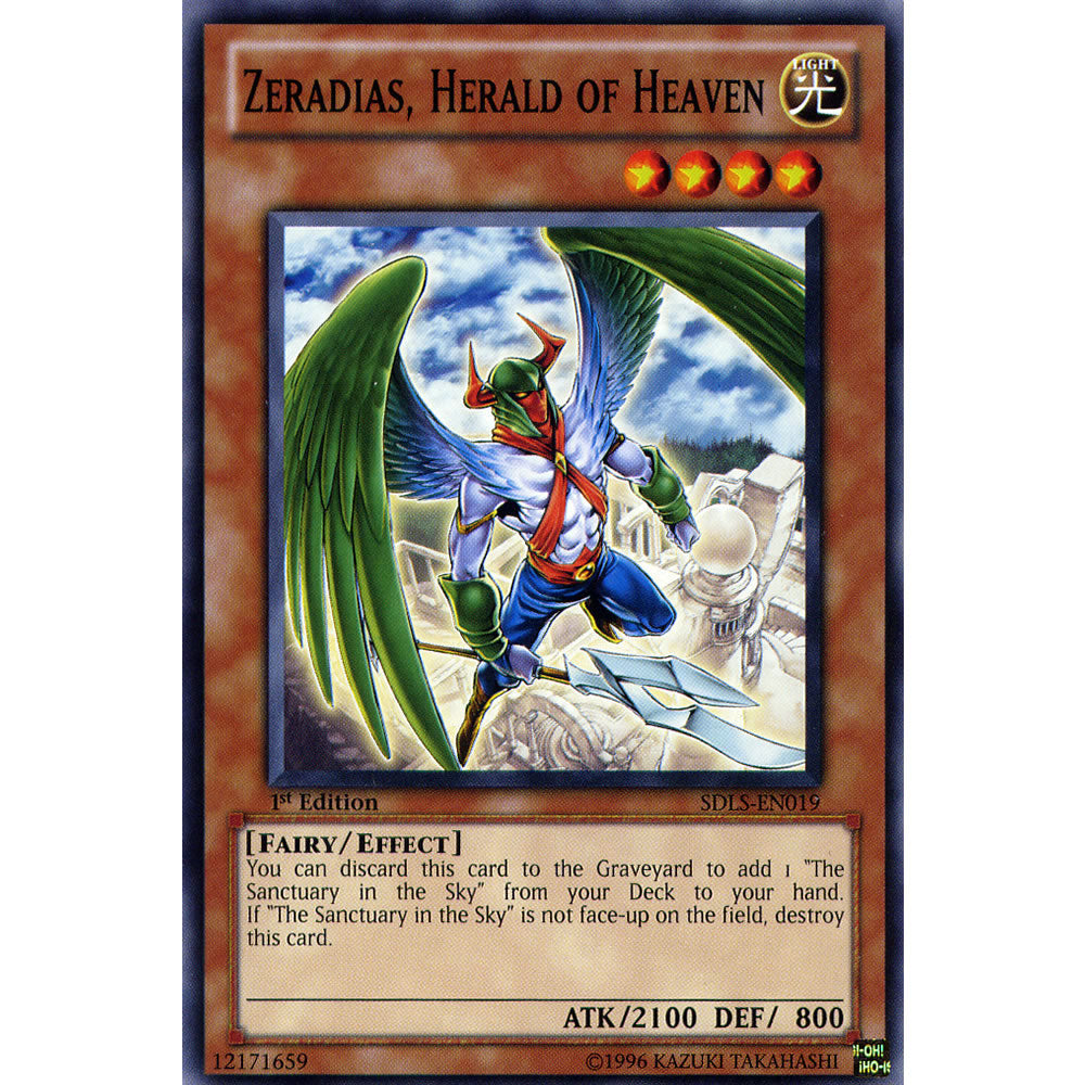 Zeradias, Herald of Heaven SDLS-EN019 Yu-Gi-Oh! Card from the Lost Sanctuary Set