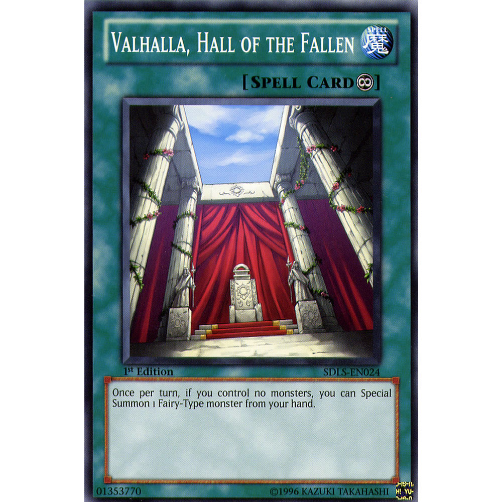 Valhalla, Hall of the Fallen SDLS-EN024 Yu-Gi-Oh! Card from the Lost Sanctuary Set