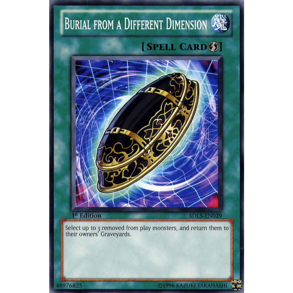 Burial from a Different Dimension SDLS-EN029 Yu-Gi-Oh! Card from the Lost Sanctuary Set