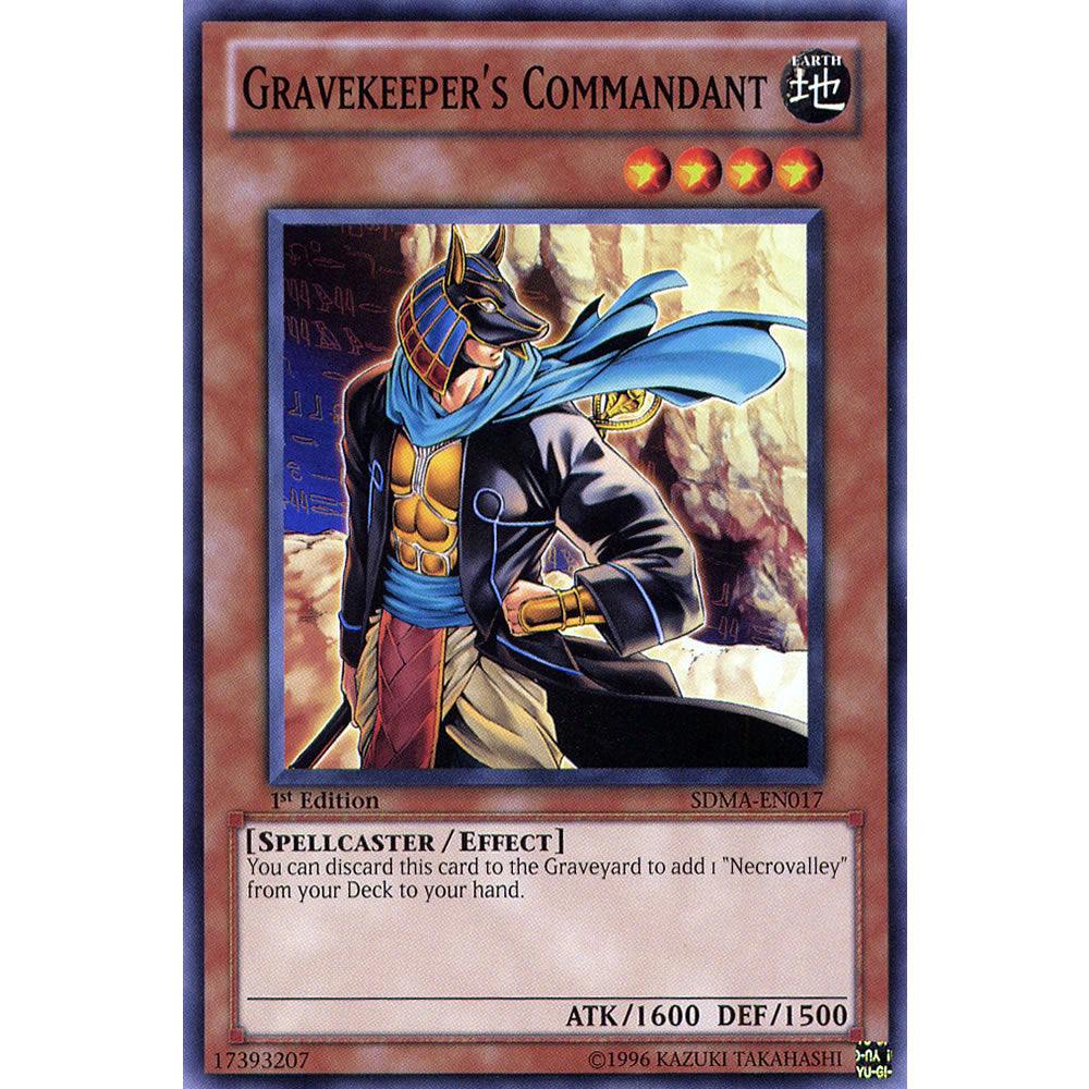 Gravekeeper's Commandant SDMA-EN017 Yu-Gi-Oh! Card from the Marik Set
