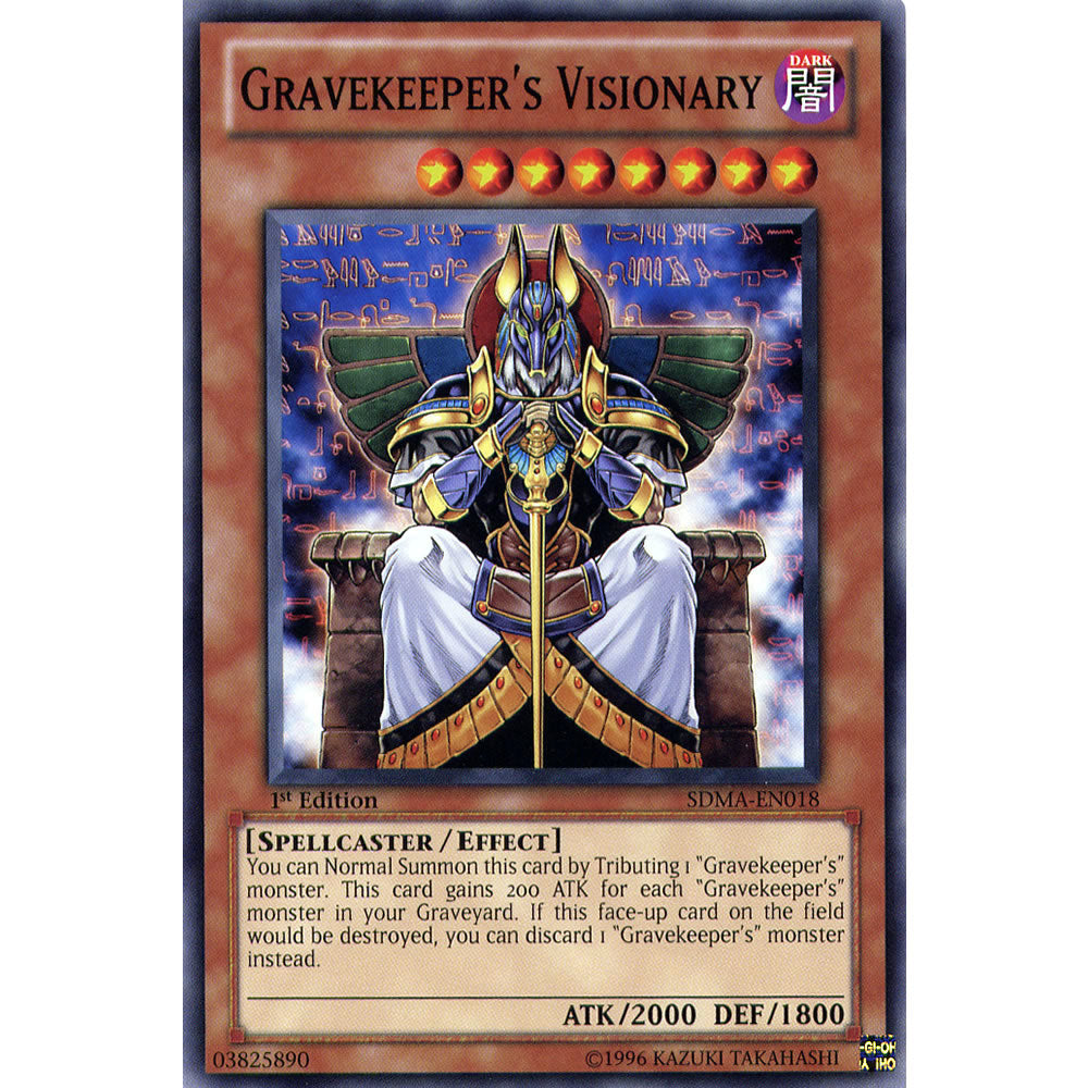 Gravekeepers Visionary SDMA-EN018 Yu-Gi-Oh! Card from the Marik Set