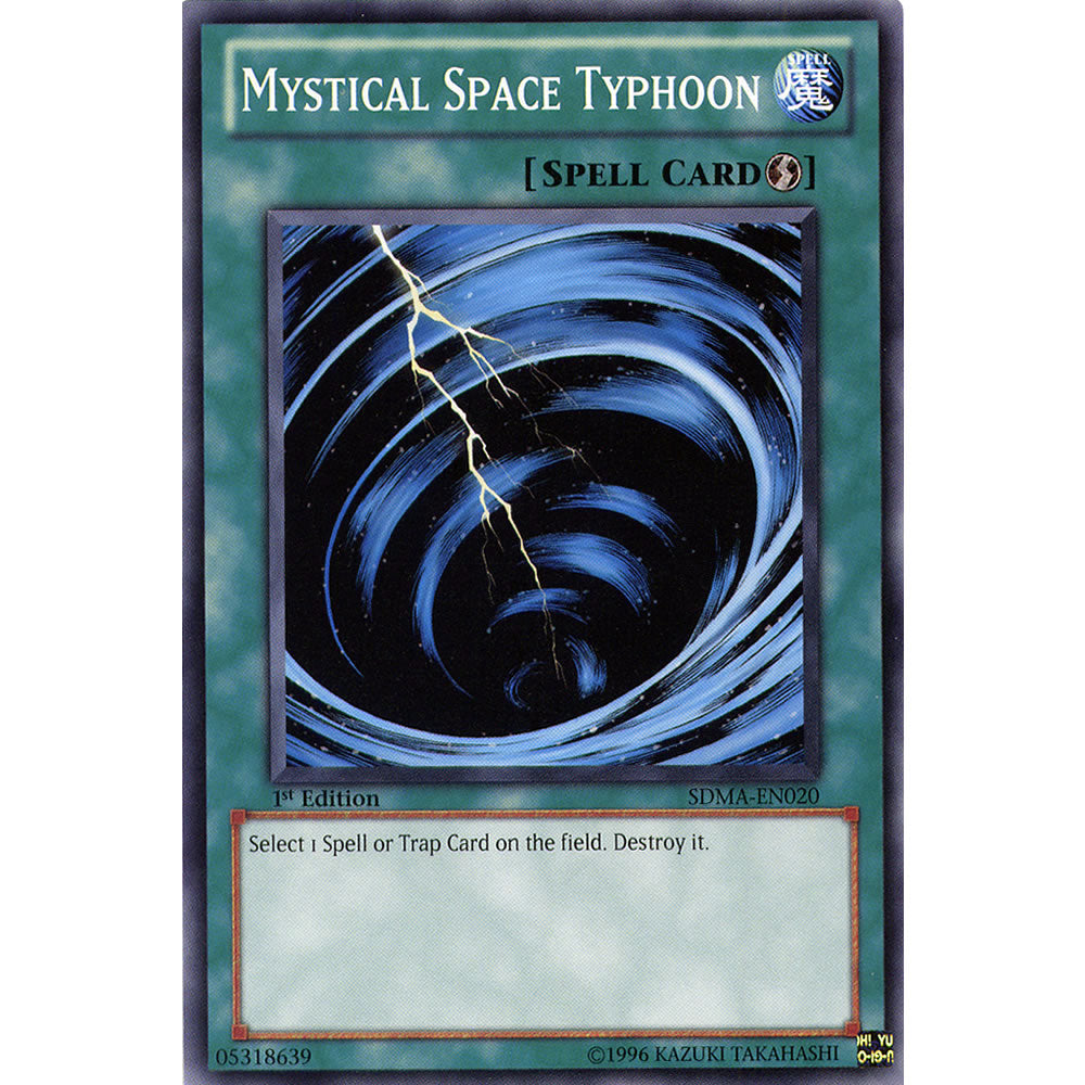 Mystical Space Typhoon SDMA-EN020 Yu-Gi-Oh! Card from the Marik Set
