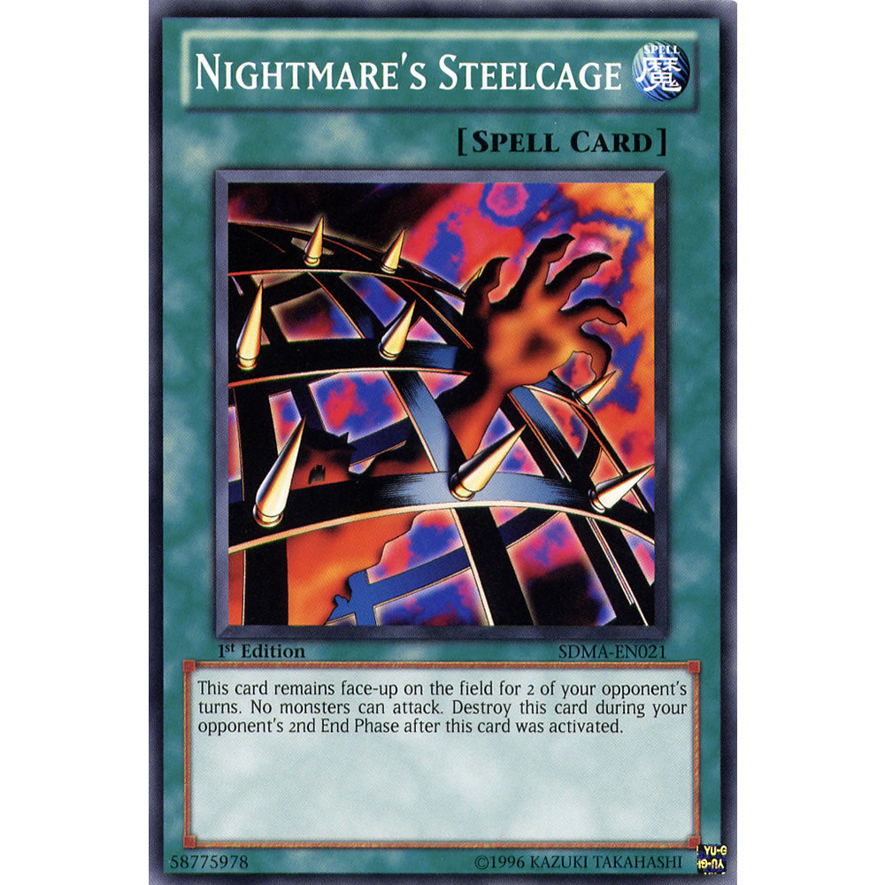 Nightmare's Steelcage SDMA-EN021 Yu-Gi-Oh! Card from the Marik Set
