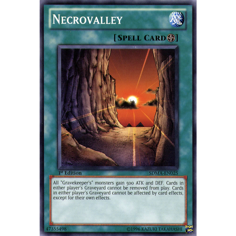 Necrovalley SDMA-EN025 Yu-Gi-Oh! Card from the Marik Set