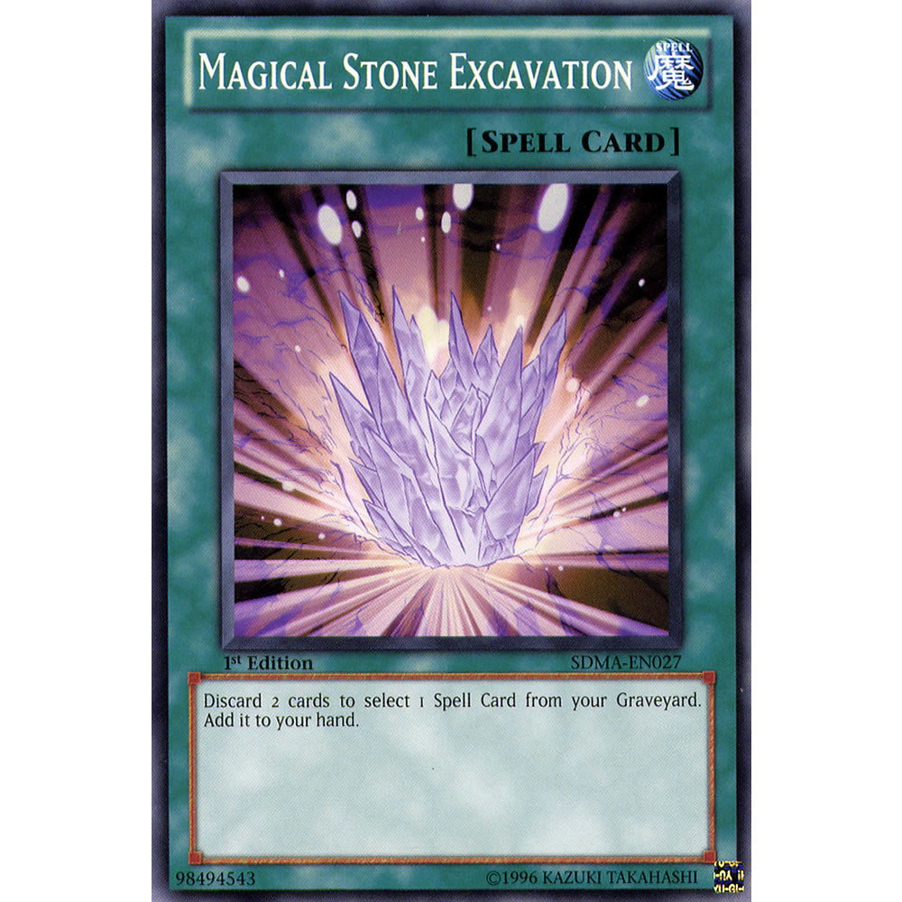 Magical Stone Excavation SDMA-EN027 Yu-Gi-Oh! Card from the Marik Set