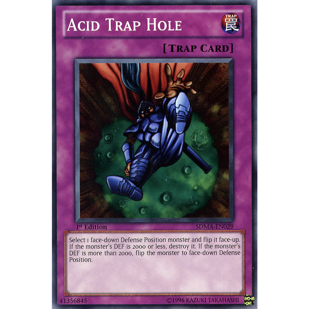 Acid Trap Hole SDMA-EN029 Yu-Gi-Oh! Card from the Marik Set