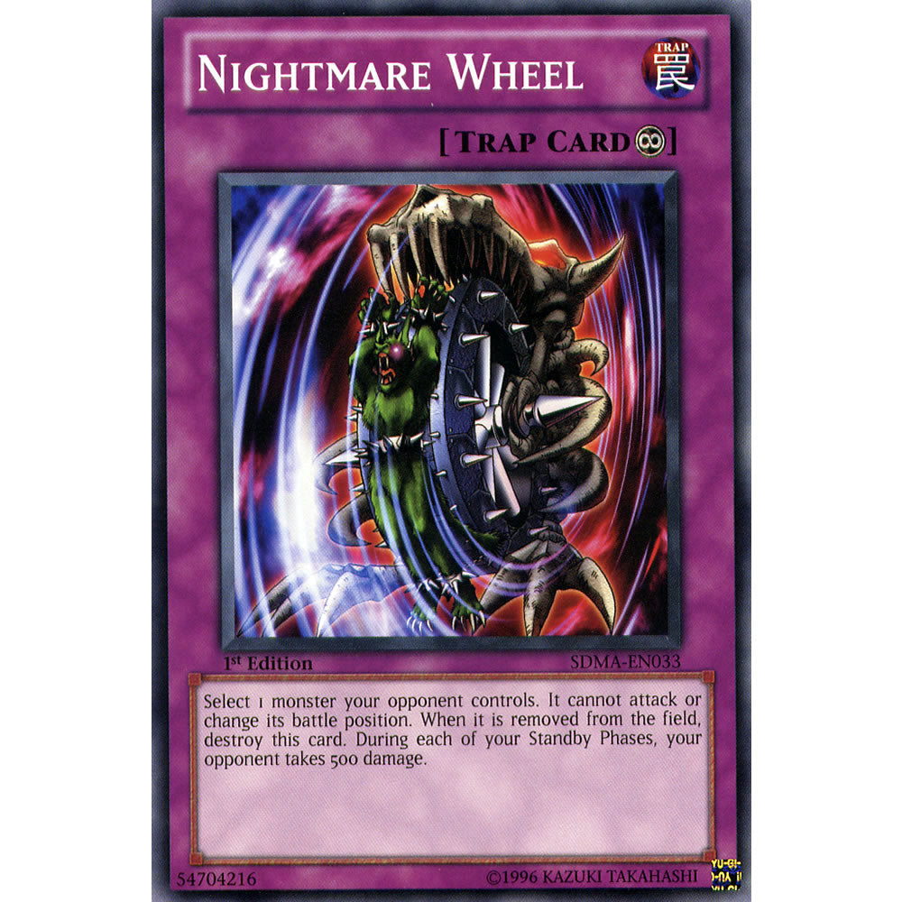 Nightmare Wheel SDMA-EN033 Yu-Gi-Oh! Card from the Marik Set