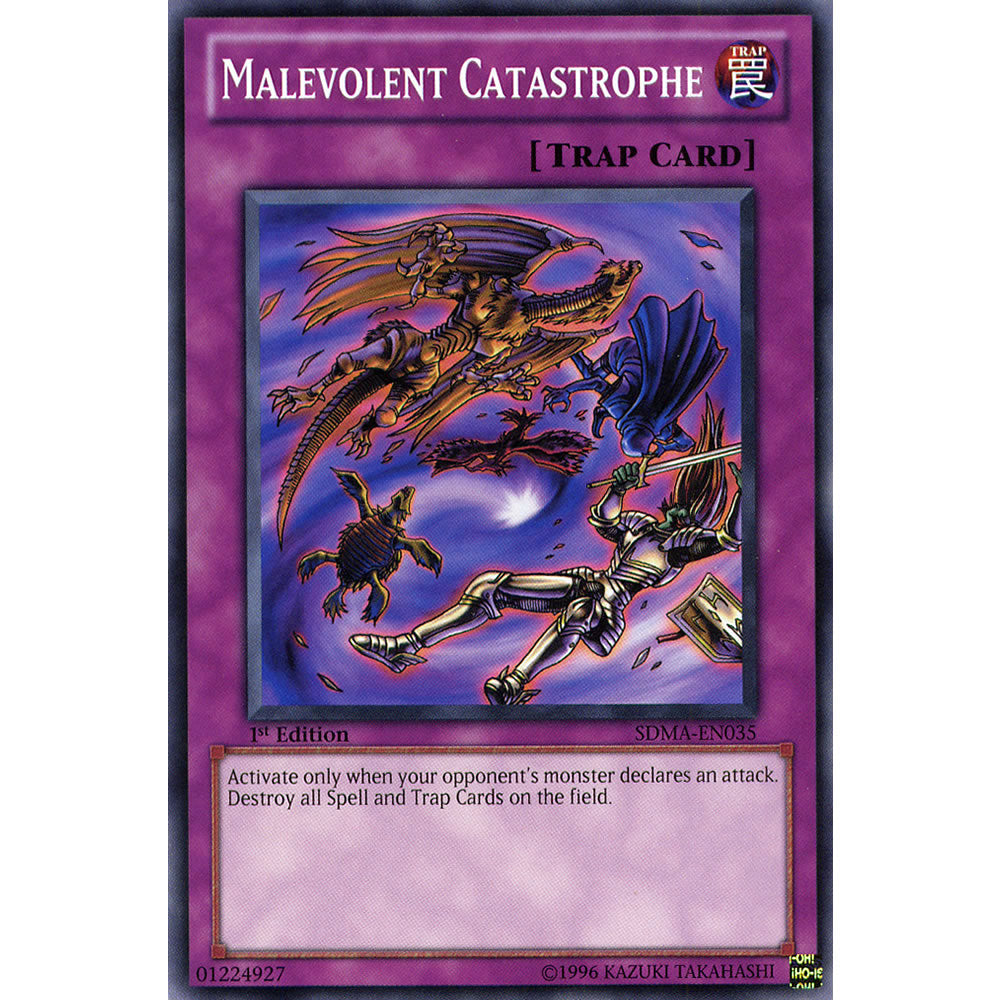 Malevolent Catastrophe SDMA-EN035 Yu-Gi-Oh! Card from the Marik Set