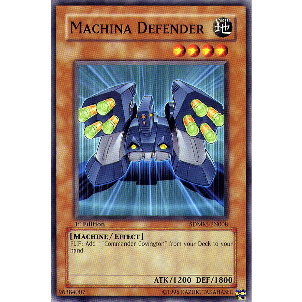 Machina Defender SDMM-EN008 Yu-Gi-Oh! Card from the Machina Mayhem Set