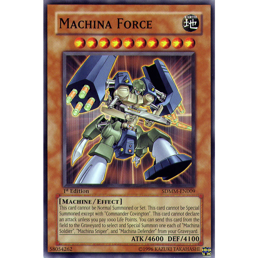 Machine Force SDMM-EN009 Yu-Gi-Oh! Card from the Machina Mayhem Set