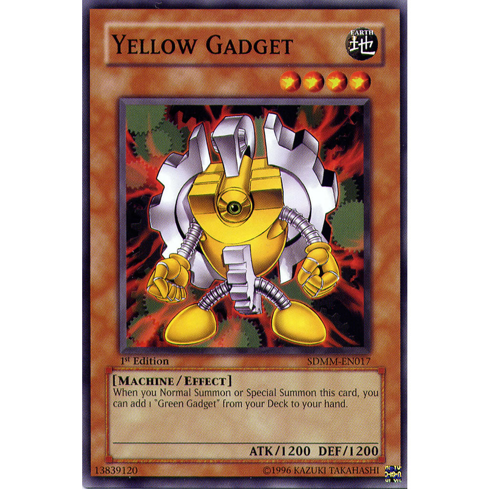 Yellow Gadget SDMM-EN017 Yu-Gi-Oh! Card from the Machina Mayhem Set