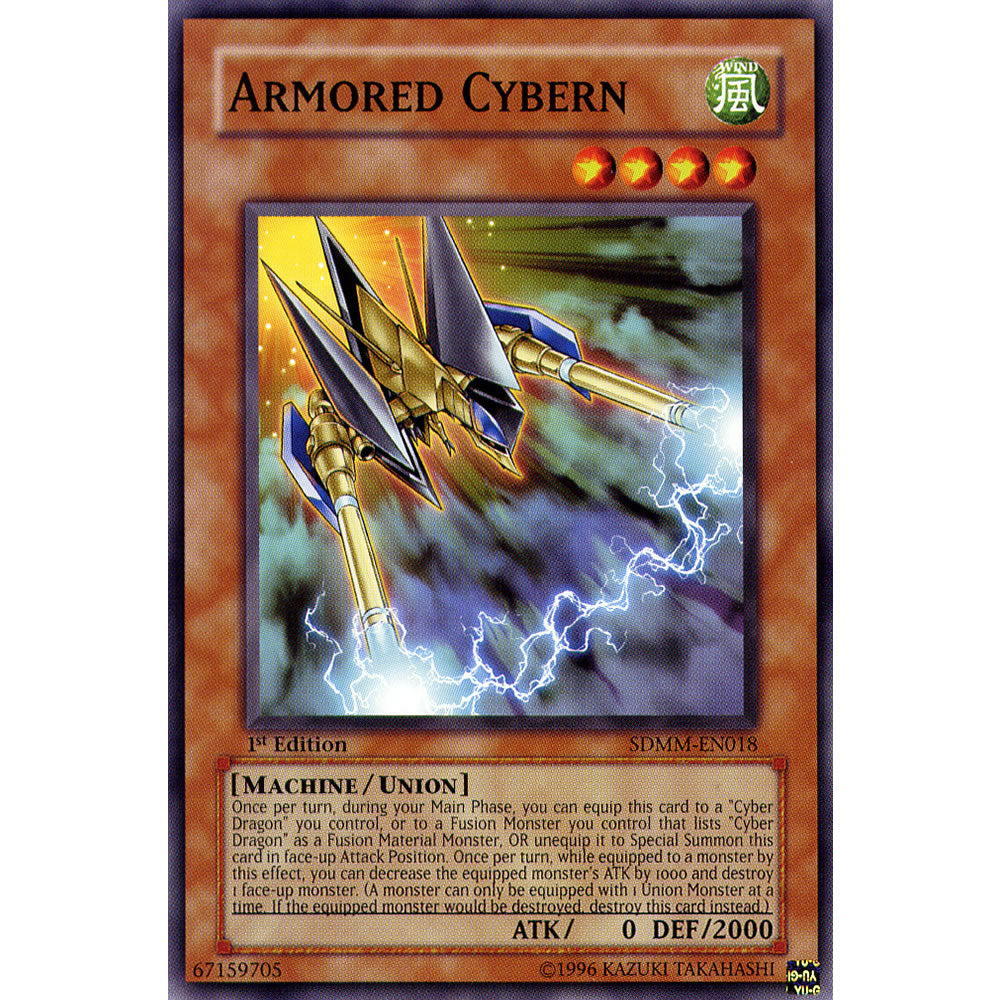 Armored Cybern SDMM-EN018 Yu-Gi-Oh! Card from the Machina Mayhem Set