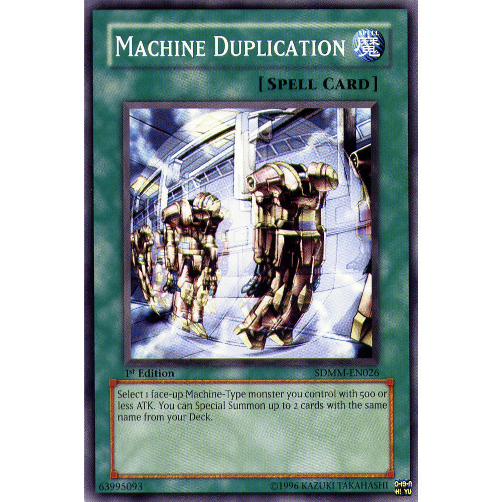 Machine Duplication SDMM-EN026 Yu-Gi-Oh! Card from the Machina Mayhem Set