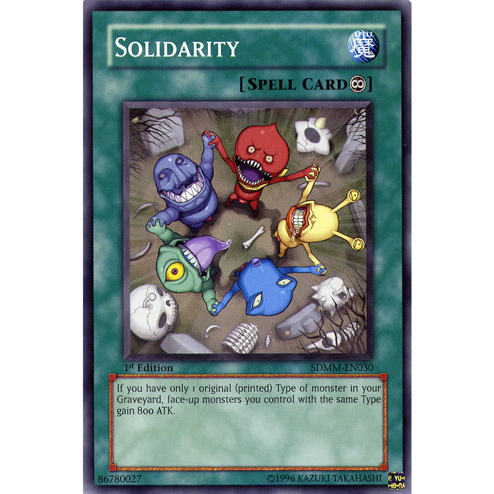 Solidarity SDMM-EN030 Yu-Gi-Oh! Card from the Machina Mayhem Set