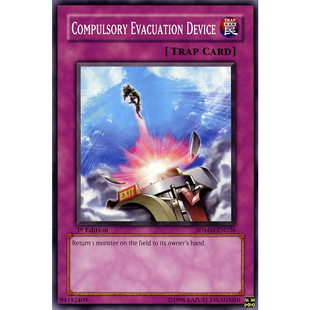 Compulsory Evacuation Device SDMM-EN036 Yu-Gi-Oh! Card from the Machina Mayhem Set