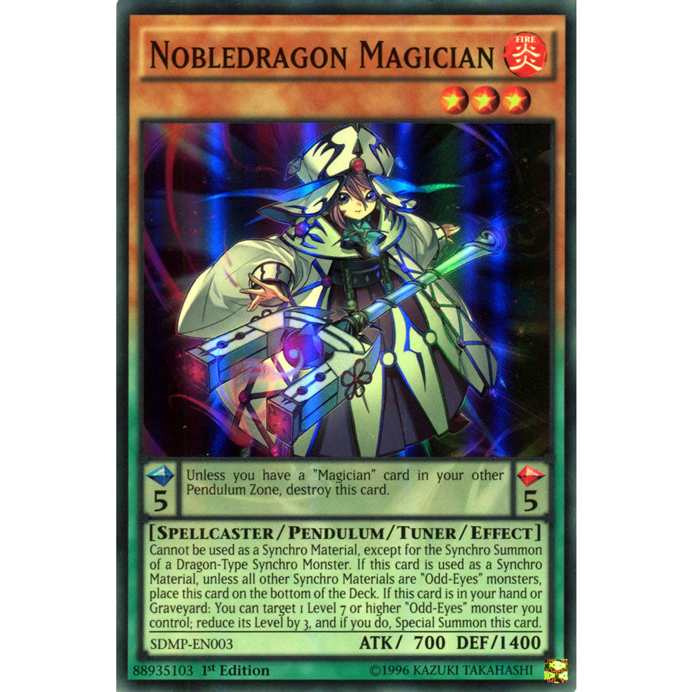 Nobledragon Magician SDMP-EN003 Yu-Gi-Oh! Card from the Master of Pendulum Set
