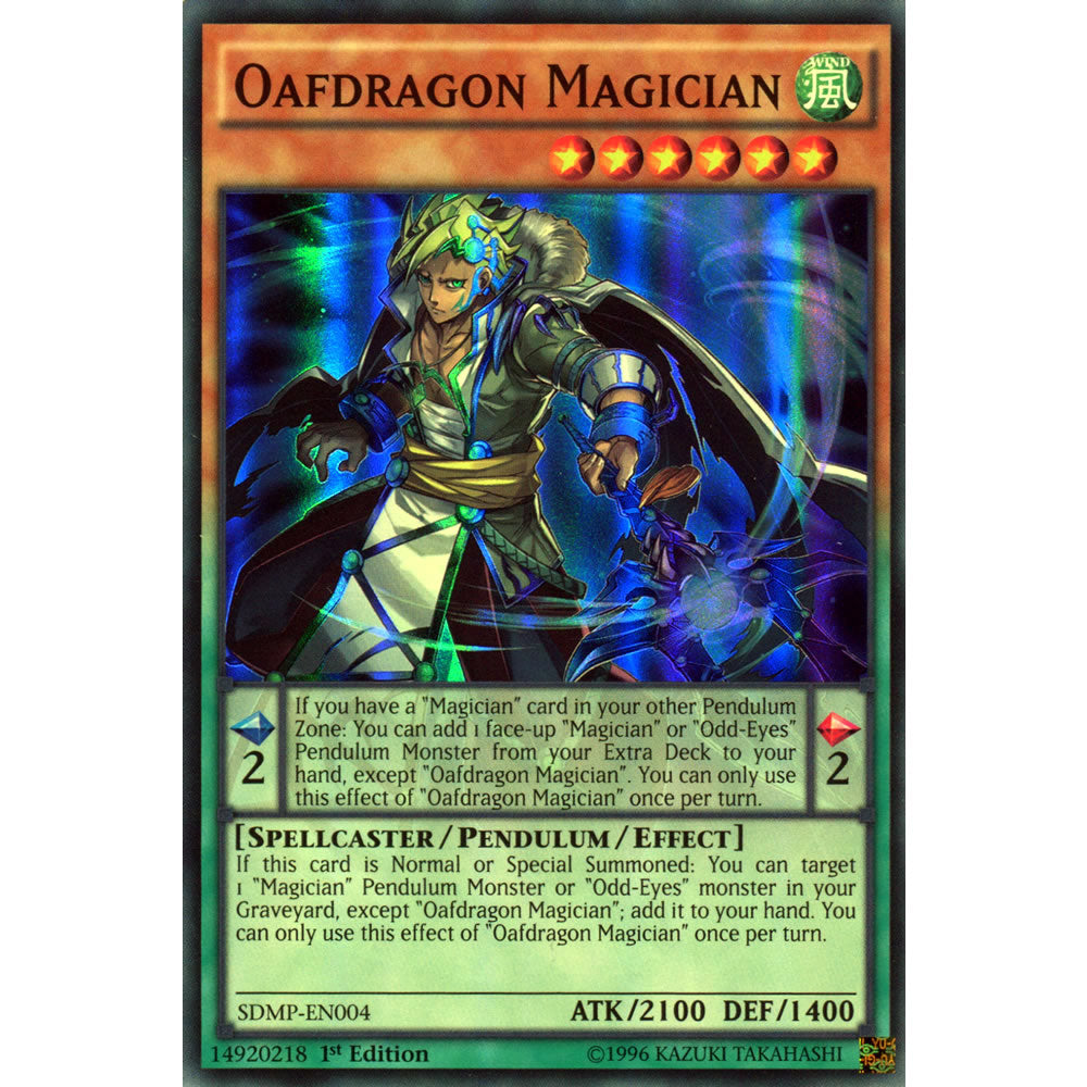 Oafdragon Magician SDMP-EN004 Yu-Gi-Oh! Card from the Master of Pendulum Set