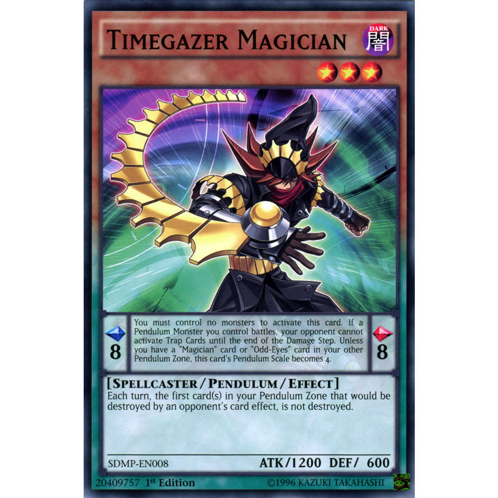 Timegazer Magician SDMP-EN008 Yu-Gi-Oh! Card from the Master of Pendulum Set