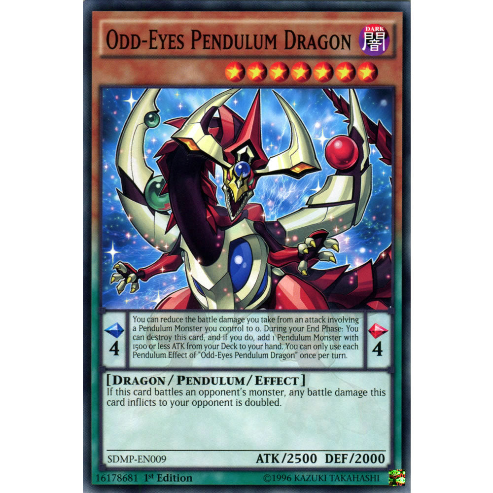 Odd-Eyes Pendulum Dragon SDMP-EN009 Yu-Gi-Oh! Card from the Master of Pendulum Set