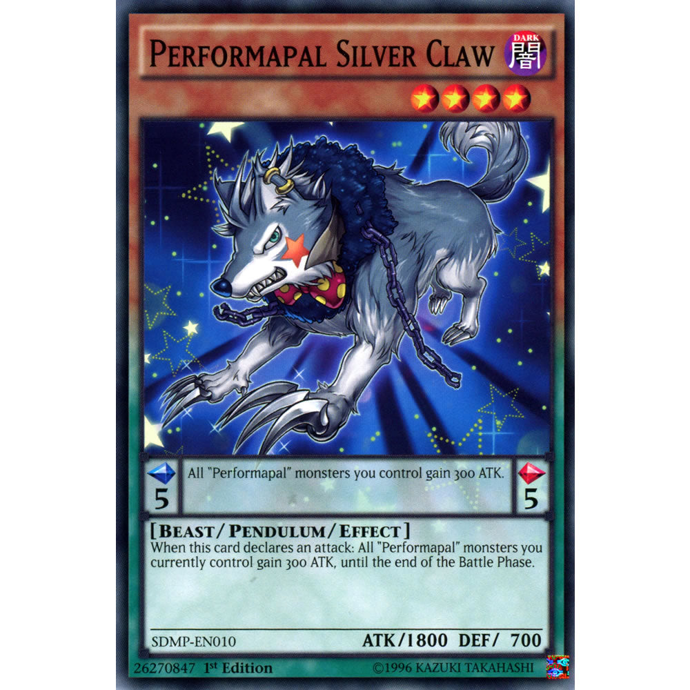 Performapal Silver Claw SDMP-EN010 Yu-Gi-Oh! Card from the Master of Pendulum Set