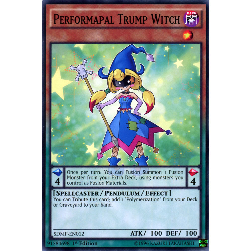 Performapal Trump Witch SDMP-EN012 Yu-Gi-Oh! Card from the Master of Pendulum Set