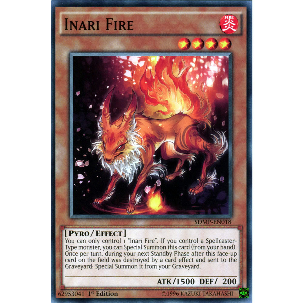 Inari Fire SDMP-EN018 Yu-Gi-Oh! Card from the Master of Pendulum Set