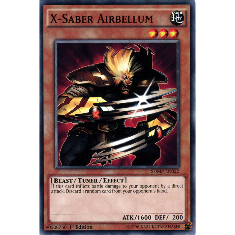 X-Saber Airbellum SDMP-EN022 Yu-Gi-Oh! Card from the Master of Pendulum Set