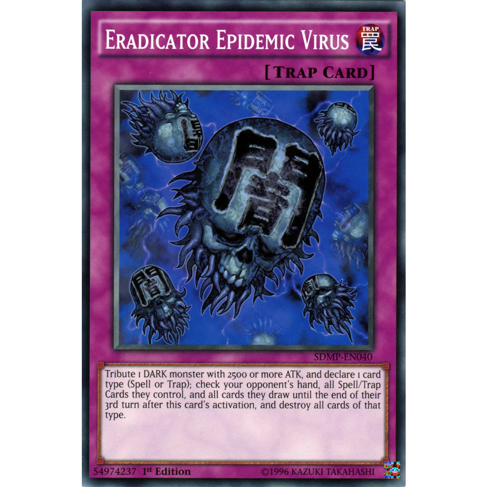 Eradicator Epidemic Virus SDMP-EN040 Yu-Gi-Oh! Card from the Master of Pendulum Set