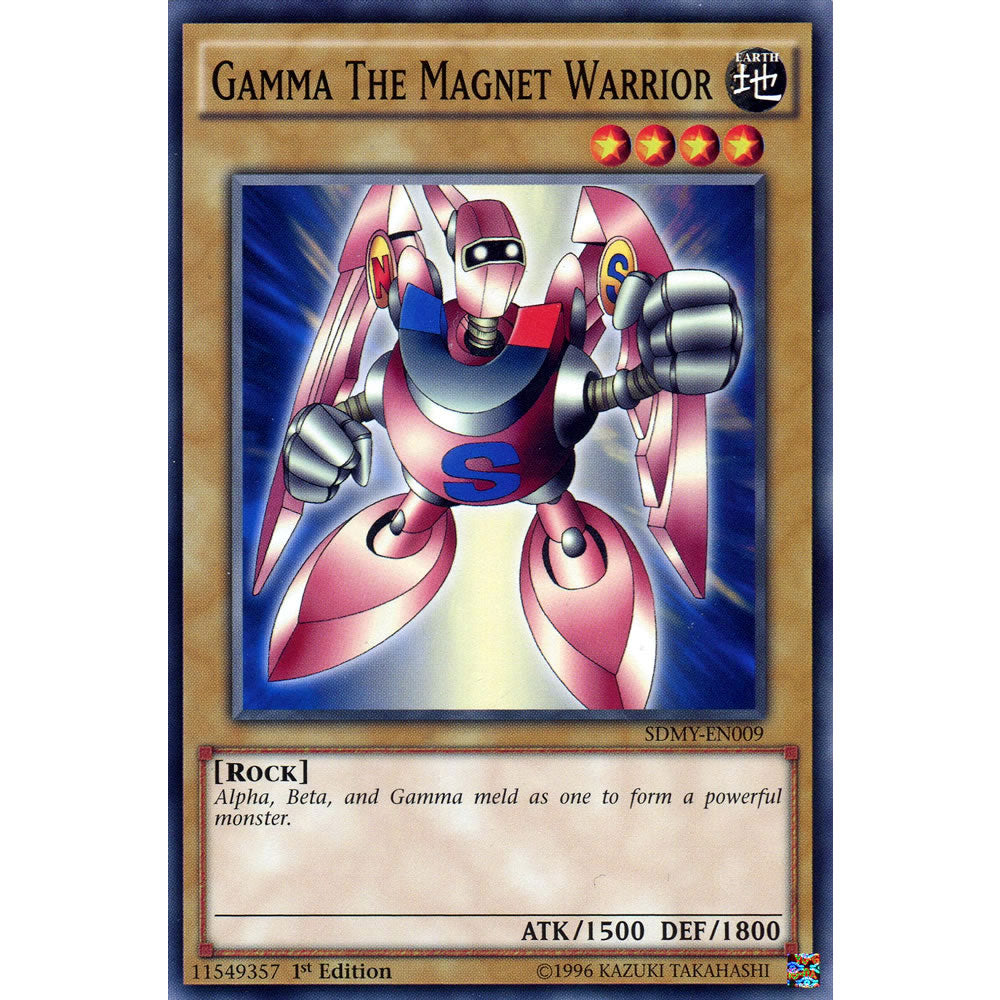 Gamma The Magnet Warrior SDMY-EN009 Yu-Gi-Oh! Card from the Yugi Muto Set