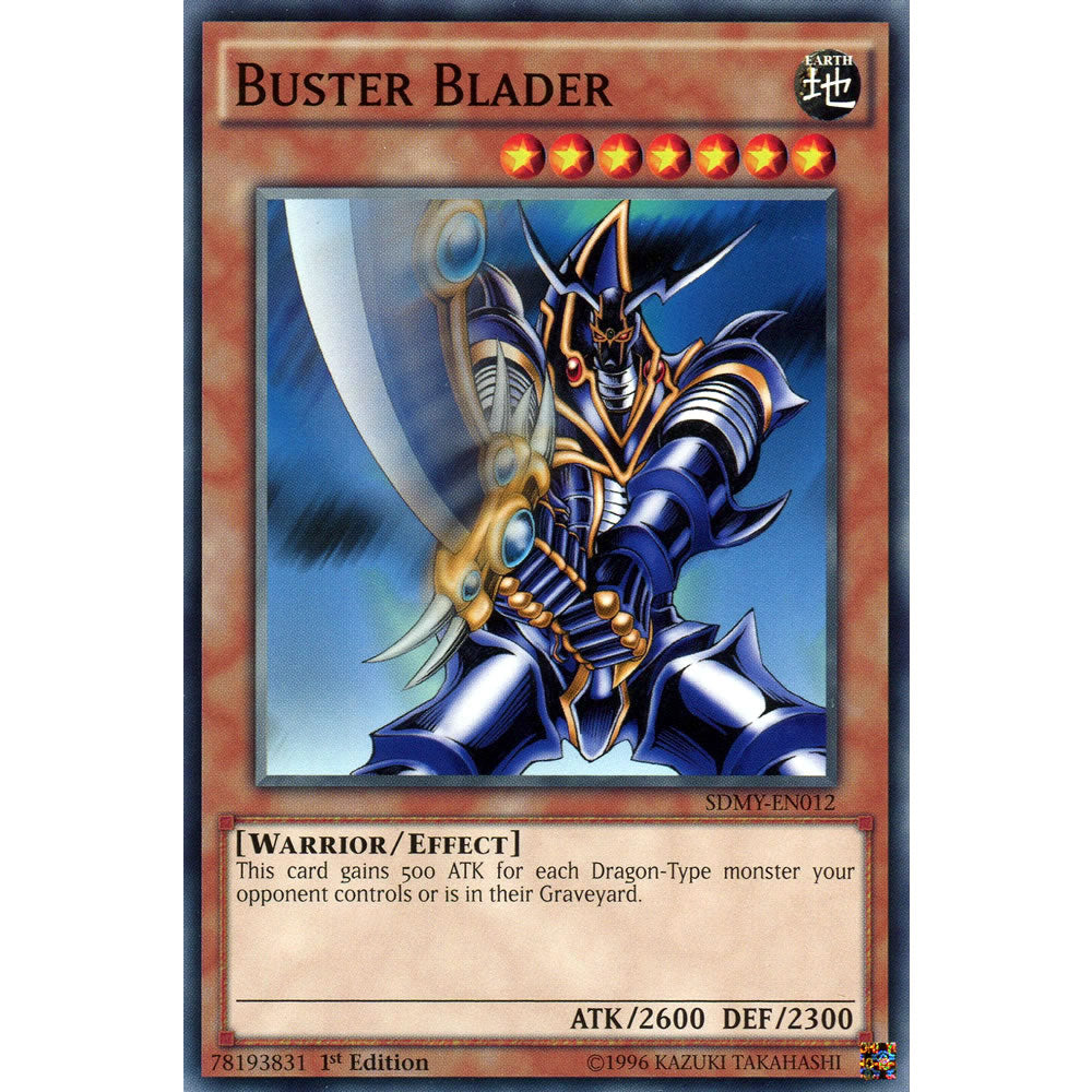 Buster Blader SDMY-EN012 Yu-Gi-Oh! Card from the Yugi Muto Set